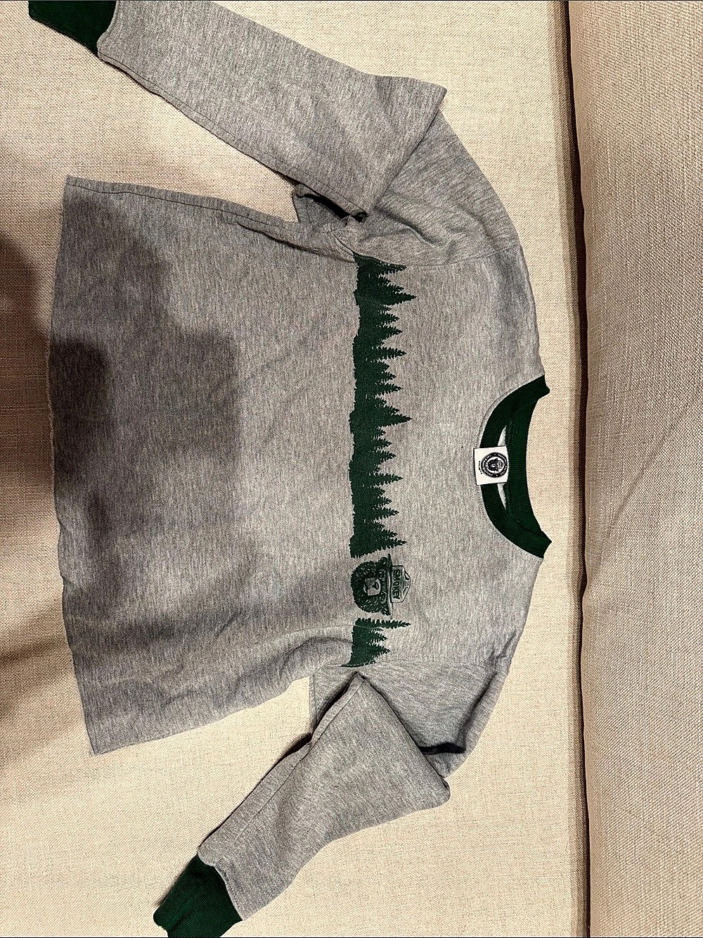 Smokey Bear cropped sweatshirt size small